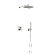 SANCOS Душевой комплект с термостатом Linn, с внутренней частью, брашированный никель, PVD покрытие, арт. SC9022BN SC9022BN