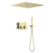 TIMO Душевая система встроенная с термостатом Petruma золото матовое (SX-5209/17SM) SX-5209/17SM