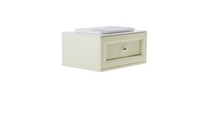 ASTRA-FORM Тумба подвесная Классик  80 с 1ящ RAL1013 мат. с раковиной Ретро бел гл. и столешницей Solid бел гл. 4631177714078