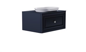 ASTRA-FORM Тумба подвесная Шарм 70см 1ящ RAL7024 мат., раковина Шарм бел гл, столешница Solid в цвете 4631177714986