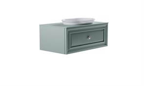 ASTRA-FORM Тумба подвесная Шарм 100см 1ящ NCS S 3005-b80g мат., раковина Шарм бел гл, столешница Solid в цвете 4631177715129