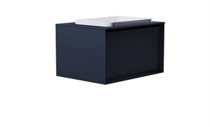 ASTRA-FORM Тумба подвесная Фрейм 70см 1ящ RAL7024 мат., раковина Антарес бел гл, столешница Solid в цвете 4631177715228