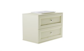 ASTRA-FORM Тумба подвесная Классик 100см 2ящ RAL1013 мат., раковина Ретро бел глянц, столешница Solid в цвете 4631177715877