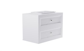 ASTRA-FORM Тумба подвесная Классик 100см 2ящ белый мат., раковина Ретро бел глянц, столешница Solid белый мат. 4631177715891