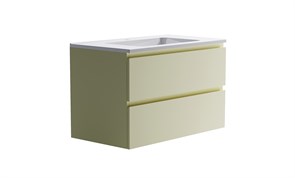 ASTRA-FORM Нижний шкаф Альфа 90 с 2 ящиками бежевый (RAL1013 матовый) +  Раковина 