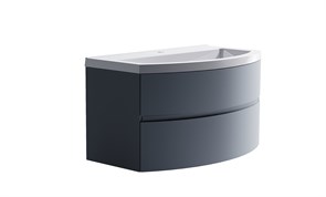 ASTRA-FORM Нижний шкаф Венеция2.0  80 с 2 ящиками  серо-голубой (NCS S 3005-R80B матовый) + Раковина 