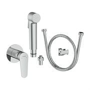 CERSANIT Смеситель с гигиеническим душем LARA встраиваемый однорычажный хром A68159