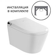 ABBER Комплектподвесной электронный унитаз-биде Bequem AC1119S с инсталляцией AC0101P2 AC1119S-AC0101P2