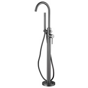 ABBER Смеситель Wasser Kreis AF8115NGN напольный для ванны, никель AF8115NGN