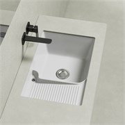 ABBER Раковина на стиральную машину встраиваемая снизу  Rechteck AC2225L белая AC2225L