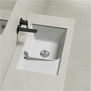 ABBER Раковина на стиральную машину встраиваемая снизу  Rechteck AC2226L белая AC2226L