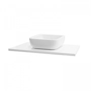 AQUATON Столешница под раковину Брук 100 (60+40) без отверстий, белый, 1A204405BC010 1A204405BC010