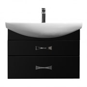AQUATON Тумба под раковину Адель 80 черная, 1A193801AF950 1A193801AF950