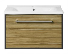 AQUATON Тумба под раковину Мерида 80 new антрацит/эбони светлый 1A232501MFAN0