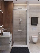 CEZARES Lux Душевая дверь в нишу раздвижная ширина 80 см, цвет профиль - хром / стекло - прозрачное LUX-B-FS-1-80-C-CR