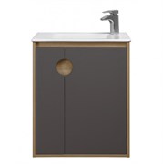 AQUATON Тумба под раковину Анси 60, шоколад 1A246101APR30 1A246101APR30