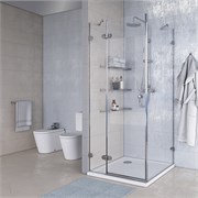 AQUATON Душевое ограждение Lax R квад 90х90х200, 1AX018SSXX000 1AX018SSXX000