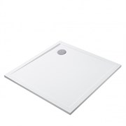AQUATON Душевой поддон из литьевого мрамора Калифорния М 100х100 квадратный белый 1A739636CA010 1A739636CA010