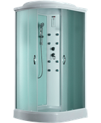 TIMO eco TE-0702 R душевая кабина 120*80*218, турецкая баня хамам, стульчик прозрачный TE-0702R-T-STUN-T-CH/C