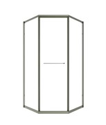 TIMO Душевой угол TTSS-100/13C-8R, раздвиж 1000*1000*2000, проф никель, стекло проз 8 мм T33R