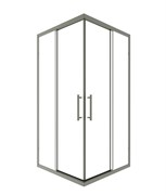 TIMO Душевой угол TKSS-100/13C-8, раздвиж 1000*1000*2000, проф никель, стекло проз 8 мм T37