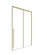 TIMO Душевая дверь TDSS-140/17C-8L, раздвиж 1400*2000, проф мат золото, стекло проз 8 мм T54L