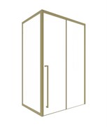 TIMO Душевая дверь TDSS-140/17C-8L, раздвиж 1400*2000, проф матовое золото + торцевое стекло TSS-900/17C-8 900*2000, проф матовое золото T54L+T62