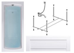 TIMO Комплект Акриловая ванна RITTA1775 170*75*63+Каркас + Слив-перелив+Фронтальная панель RITTA1775-KT17-SPV1505-FP17H