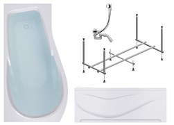 TIMO Комплект Акриловая ванна VINO1792L 170*92*66+Каркас + Слив-перелив+Фронтальная панель VINO1792L-KTVINO17-SPV1505-FPVINO17L