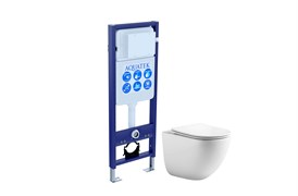 AQUATEK SET ГЕЛИОС INS17 (рама Standard INS-0000017 (без клавиши)+унитаз AQ1993T-00 ГЕЛИОС + с тонким сиденьем soft-close SET AQUATEK ГЕЛИОС INS17