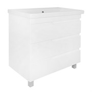 AZARIO Комплект Тумба KANTRI 80/3Н 800х460х870 напольная, с раковиной Фостер 80, белый глянец (CS00097257) CS00097257