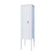 AZARIO Пенал напольный RIO 460х1800х460 левосторонний, ручка серебро, белый глянцевый (CS00096942) CS00096942