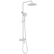 ABBER Душевая стойка Weiss Insel AF8020FWL без излива, белая матовая AF8020FWL