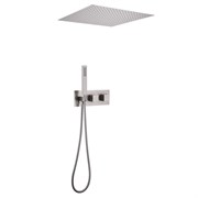 ABBER Душевая система Daheim AF8255SP скрытого монтажа без излива, термостат, сатин AF8255SP