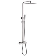 ABBER Душевая стойка Daheim AF8260SPL с термостатом без излива, сатин AF8260SPL