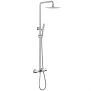 ABBER Душевая стойка Thermostat AF8516SPL с термостатом и изливом, сатин AF8516SPL