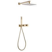 ABBER Душевая система Rund AF8718G скрытого монтажа без излива, золото матовое AF8718G