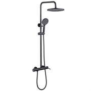 ABBER Душевая стойка Emotion AF8816BL с изливом, черный матовый AF8816BL