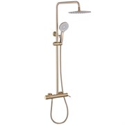 ABBER Душевая стойка Emotion AF8816GL с изливом, золото матовое AF8816GL