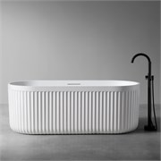 ABBER Ванна из искусственного камня Stuttgart AM9925 белая матовая AM9925