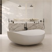 ABBER Ванна из искусственного камня Stein AS9639 белая матовая AS9639