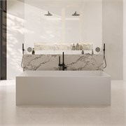 ABBER Ванна из искусственного камня Stein AS9642-1.8 белая матовая AS9642-1.8