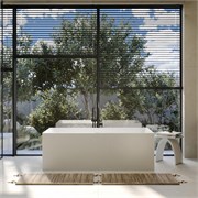 ABBER Ванна из искусственного камня Stein AS9602 белая матовая AS9602