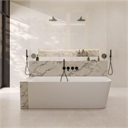 ABBER Ванна из искусственного камня Stein AS9621-1.7 L белая матовая AS9621-1.7 L