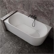 ABBER Ванна из искусственного камня Stein AS9651 L белая матовая AS9651 L