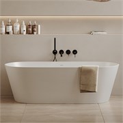 ABBER Ванна из искусственного камня Stein AS9622 белая матовая AS9622