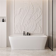 ABBER Ванна из искусственного камня Stein AS9616 белая матовая AS9616