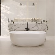 ABBER Ванна из искусственного камня Stein AS9604 белая матовая AS9604