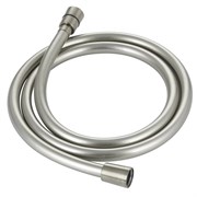 AQUAme AQM1501BN  Шланг душевой, ПВХ, 1000 мм, с латунными коническими гайками и защитой от перекручивания, никель шлифованный AQM1501BN