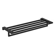 AQUAme AQM7305MB  Tivoli  Полка для полотенец 600мм, черный матовый AQM7305MB